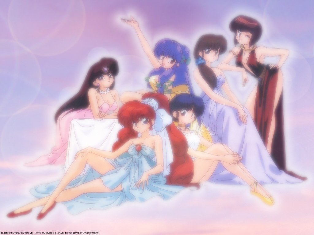 manga ranma girl group 